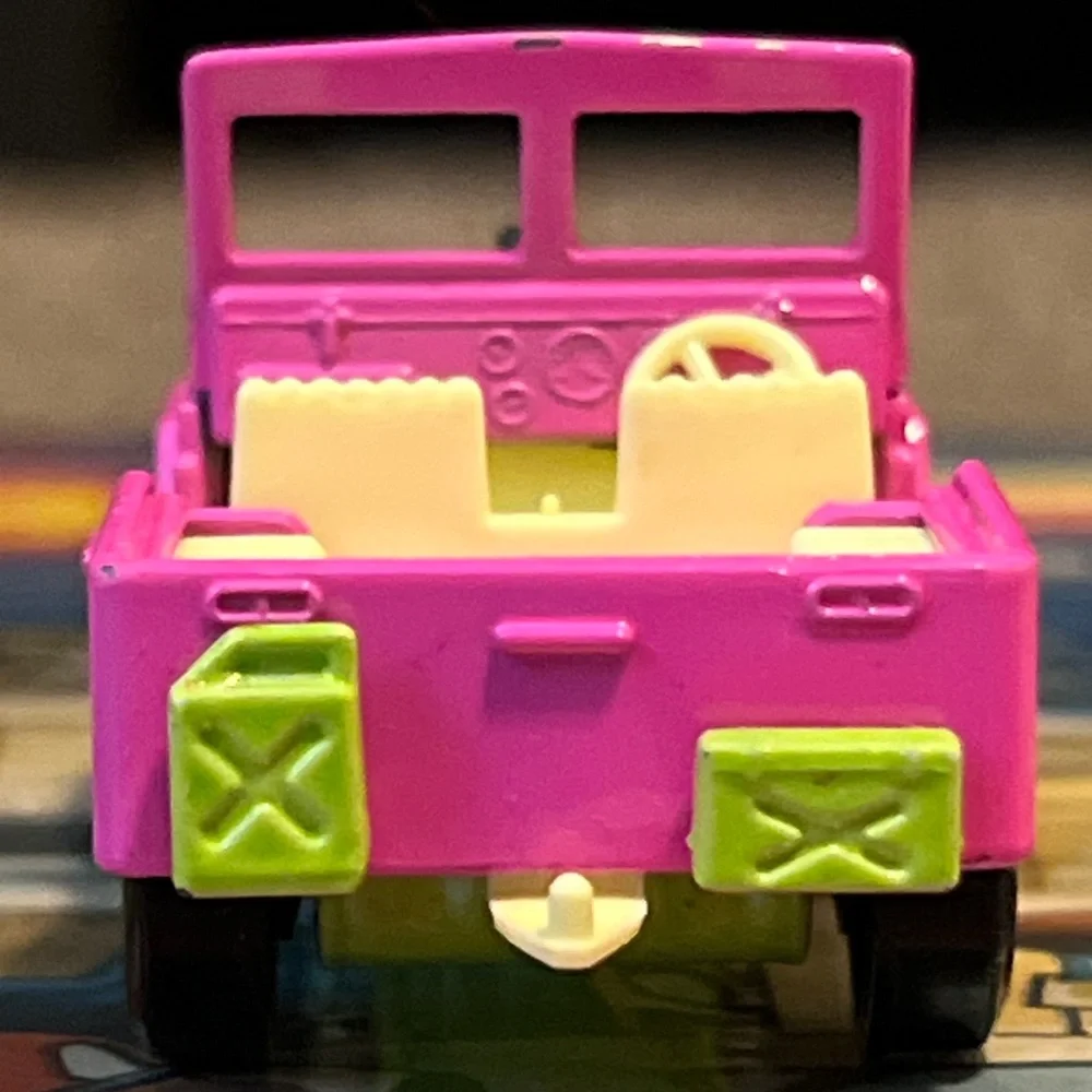 Vintage Matchbox Superfast 1971 Jeep Hot Rod No 2 Pink & Green Lesney England